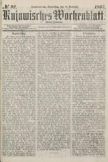 Kujawisches Wochenblatt. 1865, no. 92