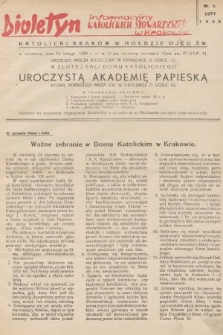 Biuletyn Informacyjny Katolickich Stowarzyszeń w Krakowie. 1939, nr 4