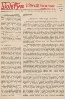 Biuletyn Informacyjny Katolickich Stowarzyszeń w Krakowie. 1939, nr 8