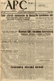 ABC : nowiny codzienne. 1937, nr 13