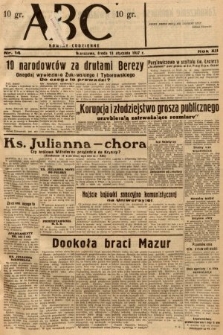 ABC : nowiny codzienne. 1937, nr 14