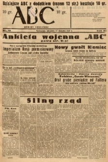 ABC : nowiny codzienne. 1937, nr 18