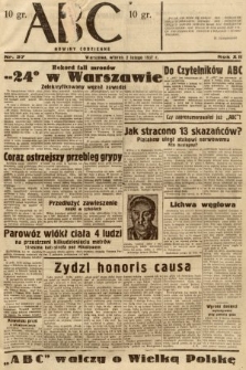 ABC : nowiny codzienne. 1937, nr 37