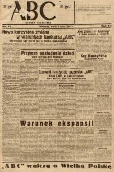 ABC : nowiny codzienne. 1937, nr 71