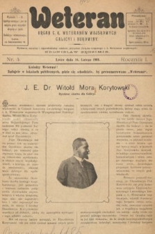 Weteran : organ c.k. weteranów wojskowych Galicyi i Bukowiny. 1901, nr 4