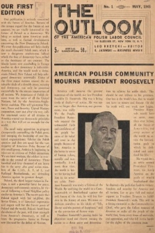 Outlook of the American Polish Labor Council. 1945, nr 1