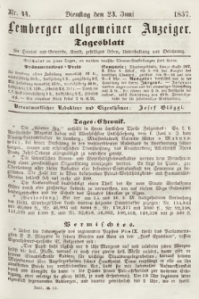 Lemberger Allgemeiner Anzeiger : Tagesblatt für Handel und Gewerbe, Kunst, geselliges Leben, Unterhaltung und Belehrung. 1857, nr 44