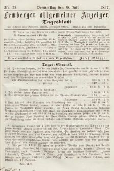 Lemberger Allgemeiner Anzeiger : Tagesblatt für Handel und Gewerbe, Kunst, geselliges Leben, Unterhaltung und Belehrung. 1857, nr 53