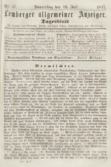 Lemberger Allgemeiner Anzeiger : Tagesblatt für Handel und Gewerbe, Kunst, geselliges Leben, Unterhaltung und Belehrung. 1857, nr 57