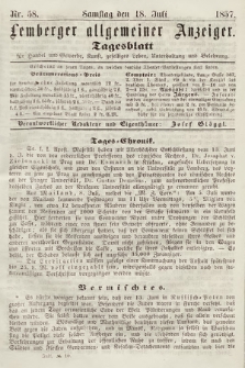 Lemberger Allgemeiner Anzeiger : Tagesblatt für Handel und Gewerbe, Kunst, geselliges Leben, Unterhaltung und Belehrung. 1857, nr 58