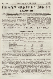 Lemberger Allgemeiner Anzeiger : Tagesblatt für Handel und Gewerbe, Kunst, geselliges Leben, Unterhaltung und Belehrung. 1857, nr 59