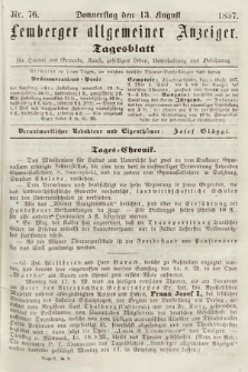 Lemberger Allgemeiner Anzeiger : Tagesblatt für Handel und Gewerbe, Kunst, geselliges Leben, Unterhaltung und Belehrung. 1857, nr 76