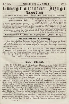 Lemberger Allgemeiner Anzeiger : Tagesblatt für Handel und Gewerbe, Kunst, geselliges Leben, Unterhaltung und Belehrung. 1857, nr 86