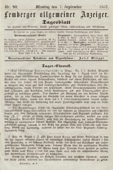 Lemberger Allgemeiner Anzeiger : Tagesblatt für Handel und Gewerbe, Kunst, geselliges Leben, Unterhaltung und Belehrung. 1857, nr 90