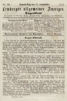 Lemberger Allgemeiner Anzeiger : Tagesblatt für Handel und Gewerbe, Kunst, geselliges Leben, Unterhaltung und Belehrung. 1857, nr 95