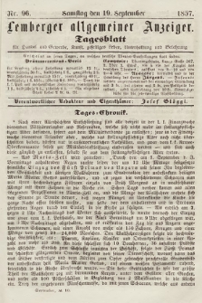 Lemberger Allgemeiner Anzeiger : Tagesblatt für Handel und Gewerbe, Kunst, geselliges Leben, Unterhaltung und Belehrung. 1857, nr 96