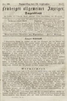 Lemberger Allgemeiner Anzeiger : Tagesblatt für Handel und Gewerbe, Kunst, geselliges Leben, Unterhaltung und Belehrung. 1857, nr 99