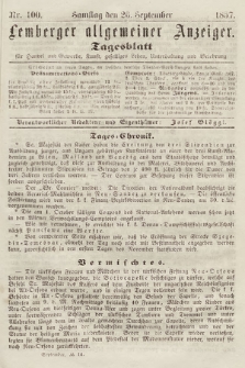 Lemberger Allgemeiner Anzeiger : Tagesblatt für Handel und Gewerbe, Kunst, geselliges Leben, Unterhaltung und Belehrung. 1857, nr 100