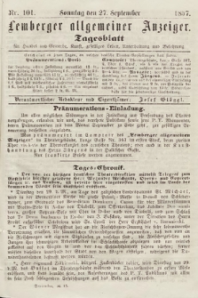 Lemberger Allgemeiner Anzeiger : Tagesblatt für Handel und Gewerbe, Kunst, geselliges Leben, Unterhaltung und Belehrung. 1857, nr 101