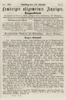 Lemberger Allgemeiner Anzeiger : Tagesblatt für Handel und Gewerbe, Kunst, geselliges Leben, Unterhaltung und Belehrung. 1857, nr 108