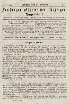 Lemberger Allgemeiner Anzeiger : Tagesblatt für Handel und Gewerbe, Kunst, geselliges Leben, Unterhaltung und Belehrung. 1857, nr 117