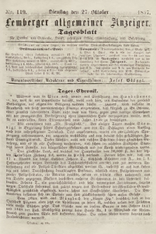 Lemberger Allgemeiner Anzeiger : Tagesblatt für Handel und Gewerbe, Kunst, geselliges Leben, Unterhaltung und Belehrung. 1857, nr 119
