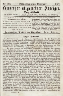 Lemberger Allgemeiner Anzeiger : Tagesblatt für Handel und Gewerbe, Kunst, geselliges Leben, Unterhaltung und Belehrung. 1857, nr 124