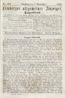 Lemberger Allgemeiner Anzeiger : Tagesblatt für Handel und Gewerbe, Kunst, geselliges Leben, Unterhaltung und Belehrung. 1857, nr 125