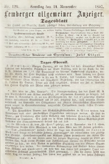 Lemberger Allgemeiner Anzeiger : Tagesblatt für Handel und Gewerbe, Kunst, geselliges Leben, Unterhaltung und Belehrung. 1857, nr 129