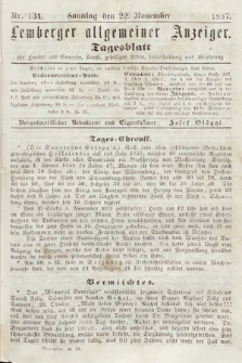 Lemberger Allgemeiner Anzeiger : Tagesblatt für Handel und Gewerbe, Kunst, geselliges Leben, Unterhaltung und Belehrung. 1857, nr 134