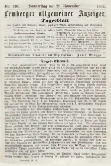 Lemberger Allgemeiner Anzeiger : Tagesblatt für Handel und Gewerbe, Kunst, geselliges Leben, Unterhaltung und Belehrung. 1857, nr 136