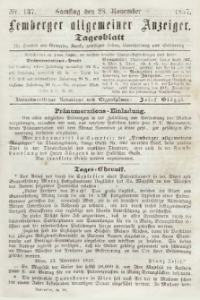 Lemberger Allgemeiner Anzeiger : Tagesblatt für Handel und Gewerbe, Kunst, geselliges Leben, Unterhaltung und Belehrung. 1857, nr 137