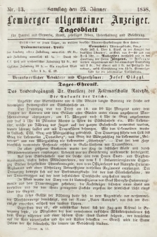 Lemberger Allgemeiner Anzeiger : Tagesblatt für Handel und Gewerbe, Kunst, geselliges Leben, Unterhaltung und Belehrung. 1858, nr 13