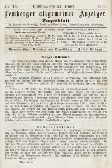 Lemberger Allgemeiner Anzeiger : Tagesblatt für Handel und Gewerbe, Kunst, geselliges Leben, Unterhaltung und Belehrung. 1858, nr 46