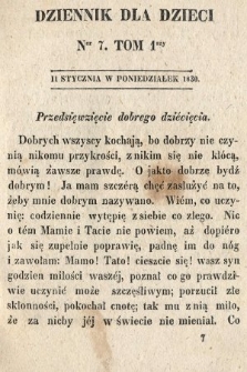Dziennik dla Dzieci. 1830, nr 7
