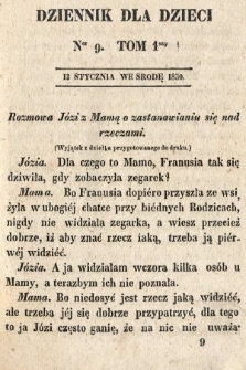 Dziennik dla Dzieci. 1830, nr 9