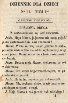 Dziennik dla Dzieci. 1830, nr 11