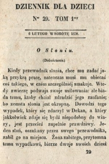 Dziennik dla Dzieci. 1830, nr 29