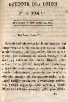 Dziennik dla Dzieci. 1830, nr 42