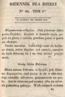 Dziennik dla Dzieci. 1830, nr 44