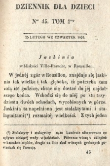 Dziennik dla Dzieci. 1830, nr 45