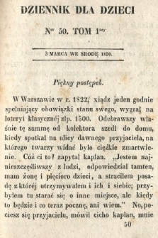 Dziennik dla Dzieci. 1830, nr 50