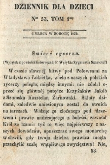 Dziennik dla Dzieci. 1830, nr 53