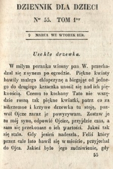 Dziennik dla Dzieci. 1830, nr 55