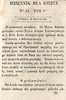 Dziennik dla Dzieci. 1830, nr 64