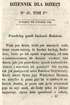 Dziennik dla Dzieci. 1830, nr 67