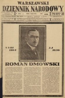 Warszawski Dziennik Narodowy. 1939, nr 3 B
