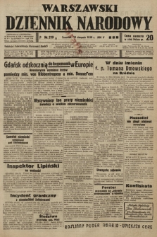 Warszawski Dziennik Narodowy. 1939, nr 219 B