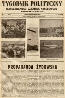 Tygodnik Polityczny Warszawskiego Dziennika Narodowego : wychodzi na każdą niedzielę. 1937, nr 3