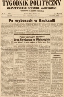 Tygodnik Polityczny Warszawskiego Dziennika Narodowego : wychodzi na każdą niedzielę. 1937, nr 16